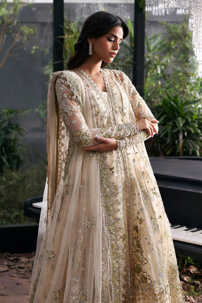Afrozeh Fleurie off white formal maxi and lehenga, photo 4
