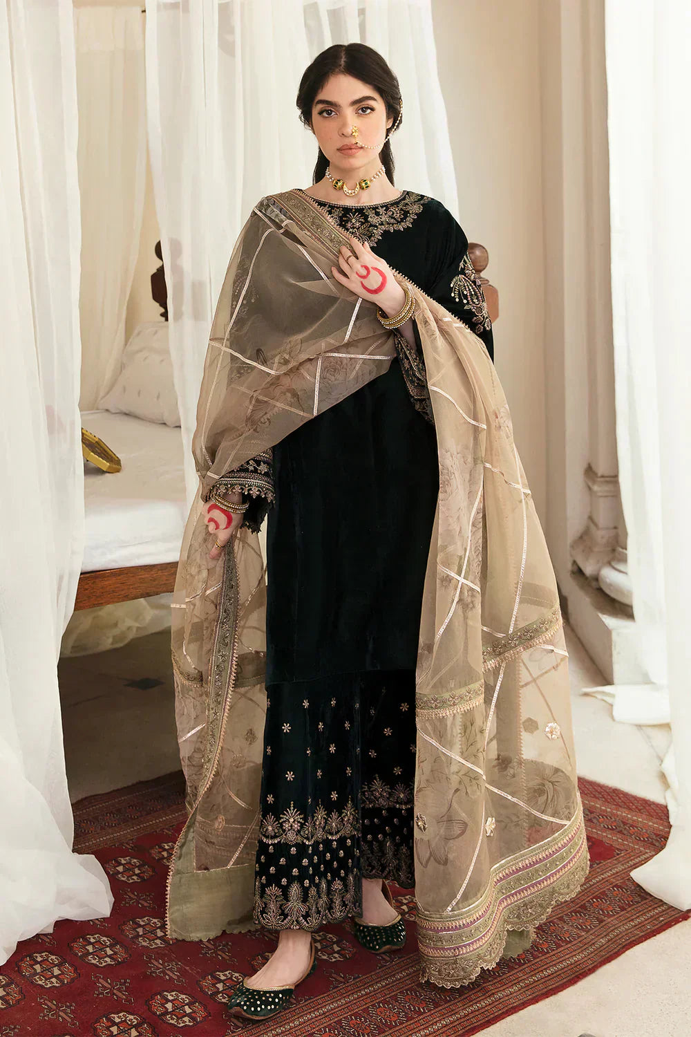 Baroque | Jahanara Luxury Velvet 23 | UF-249 -  Baroque Formal - Original Designer Dress - House of Maryam