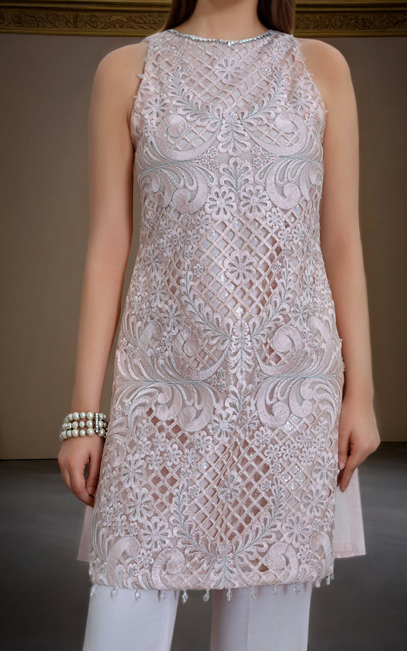 Threads and Motifs | Formal Dresses 25 | Organza Embroidered Shirt -  Threads and Motifs Ladies Clothes - Original Designer Dress - House of Maryam