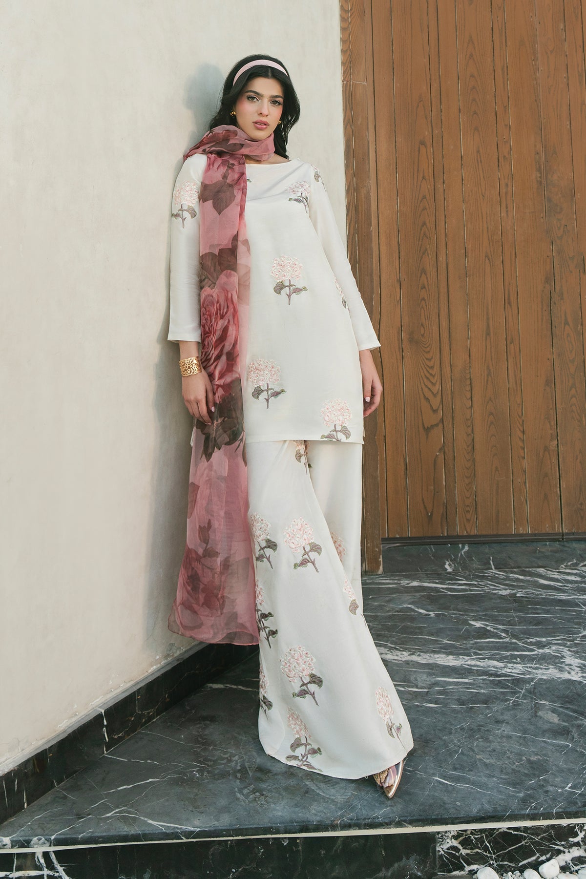 Fahad Hussayn | Lawn Banger | Peony -  Erum Khan Ladies Clothes - Original Designer Dress - House of Maryam
