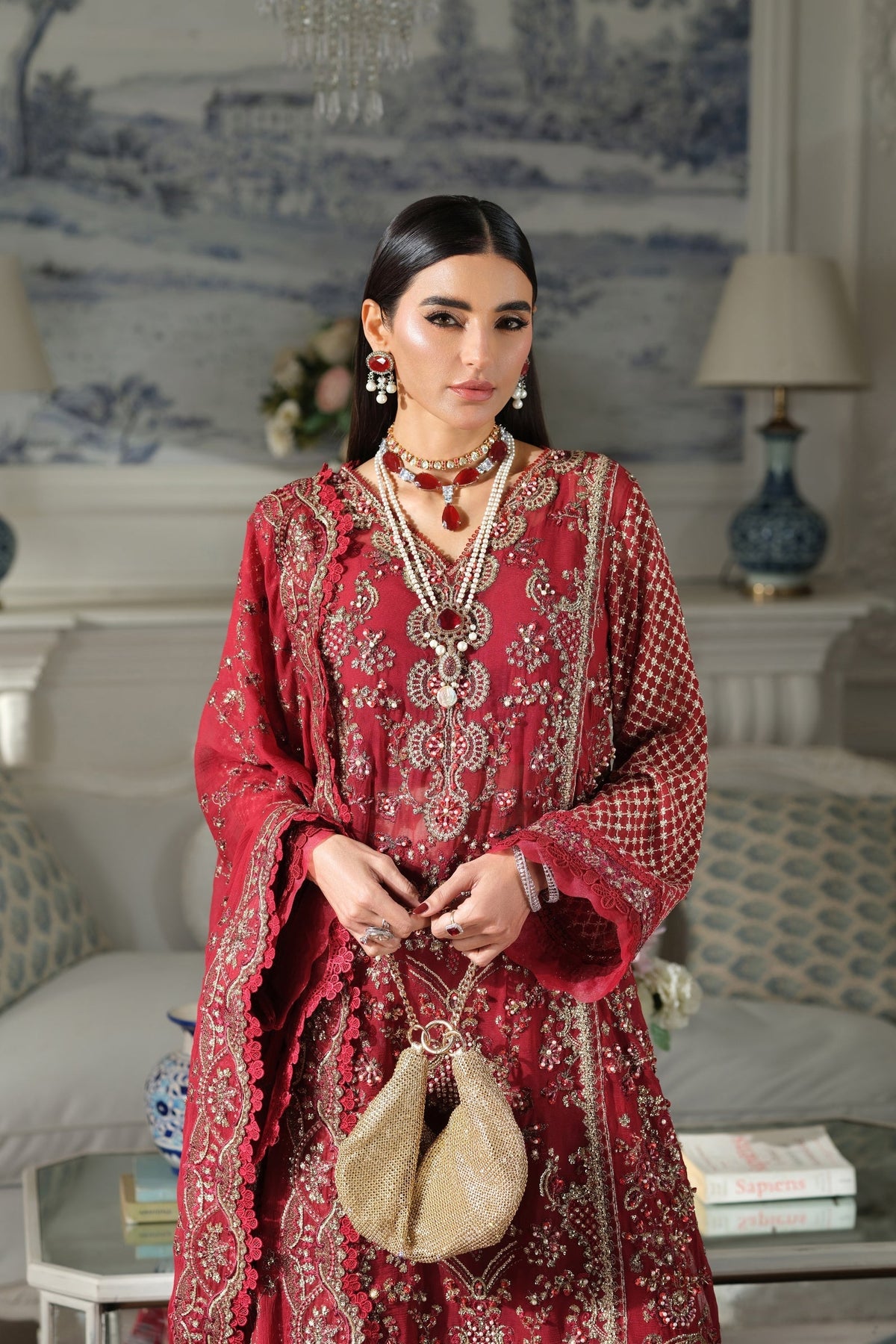 Maryam Hussain | Meer Embroidered Chiffon | Sahil Meer-05-4