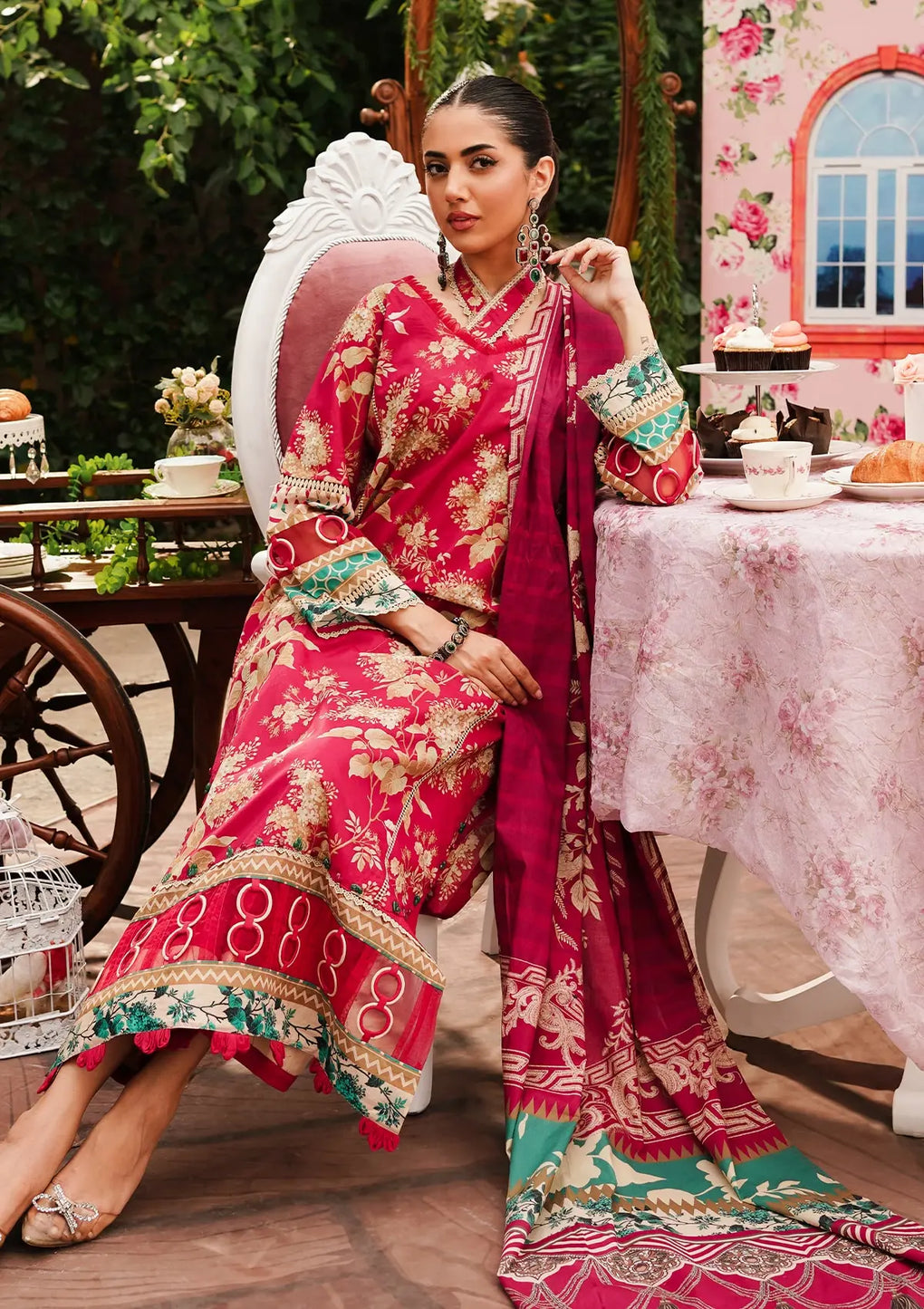 Elaf Premium | Printed Collection 24 | EEP-04A - Flores de Amor -  Elaf Premium Casuals - Original Designer Dress - House of Maryam