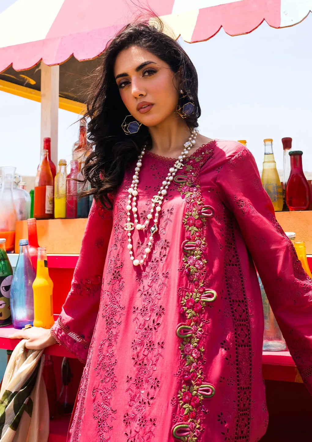 Elaf Premium | Hai Kuch Festive Lawn 24 | EHK-05 Naaz -  Elaf Premium Luxury - Original Designer Dress - House of Maryam