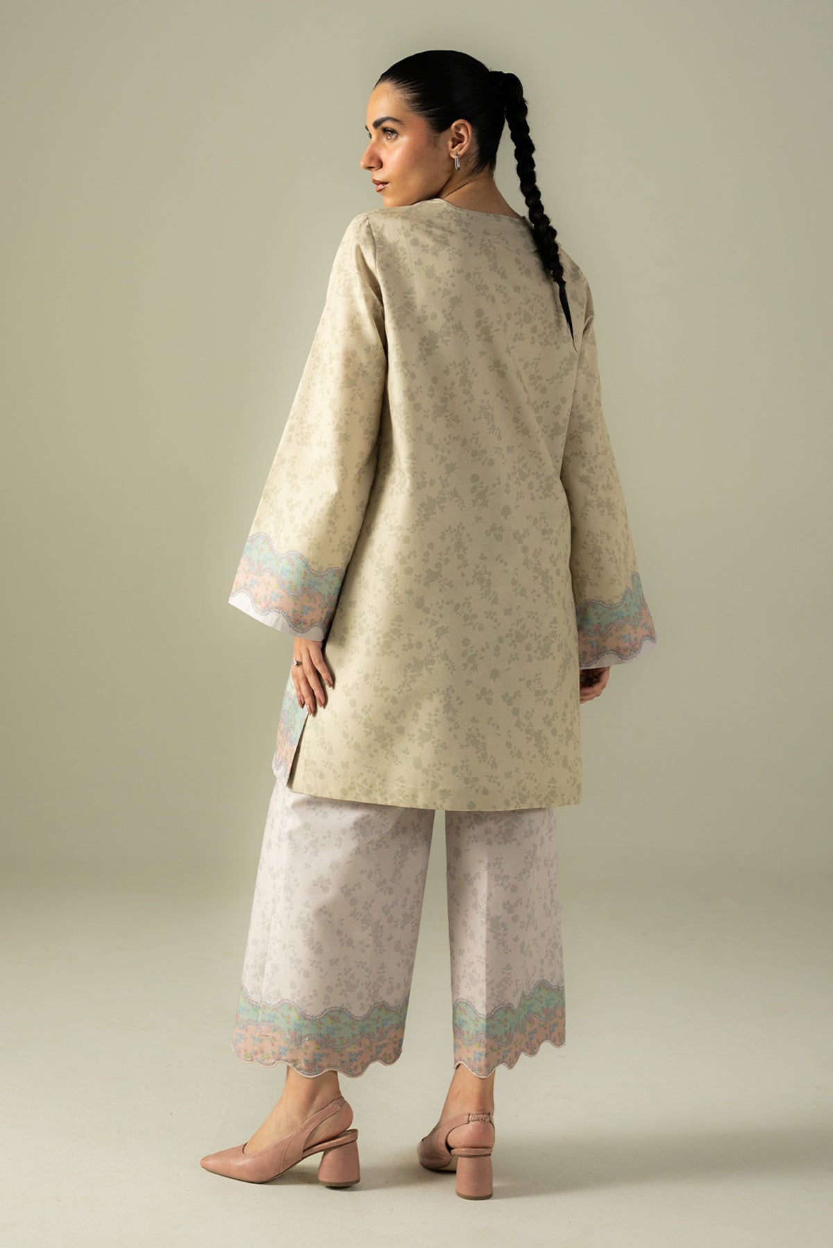 Afrozeh Static canary yellow lawn co-ord set, photo 2