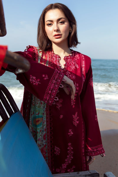Zaha | Embroidered Lawn Collection | EIRA (ZL23-10 B) -  Zaha Luxury - Original Designer Dress - House of Maryam