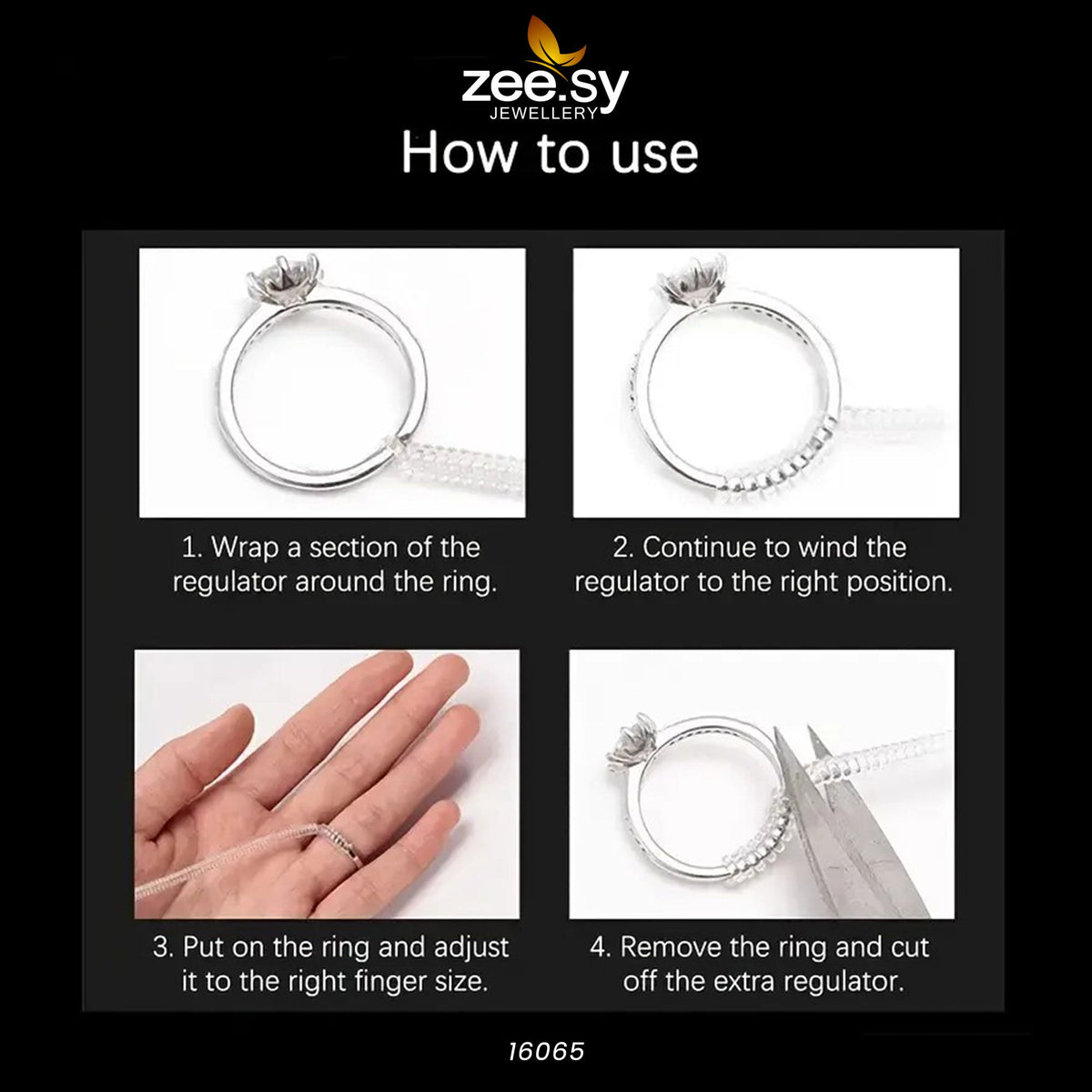 Ring Size Adjuster -  Zeesy Rings - Original Designer Dress - House of Maryam