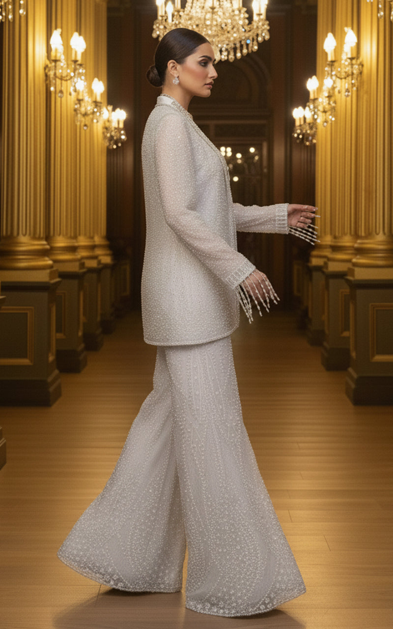 Threads and Motifs | Formal Dresses 25 | Embroidered Jacket With Blouse And Trouser, image 4