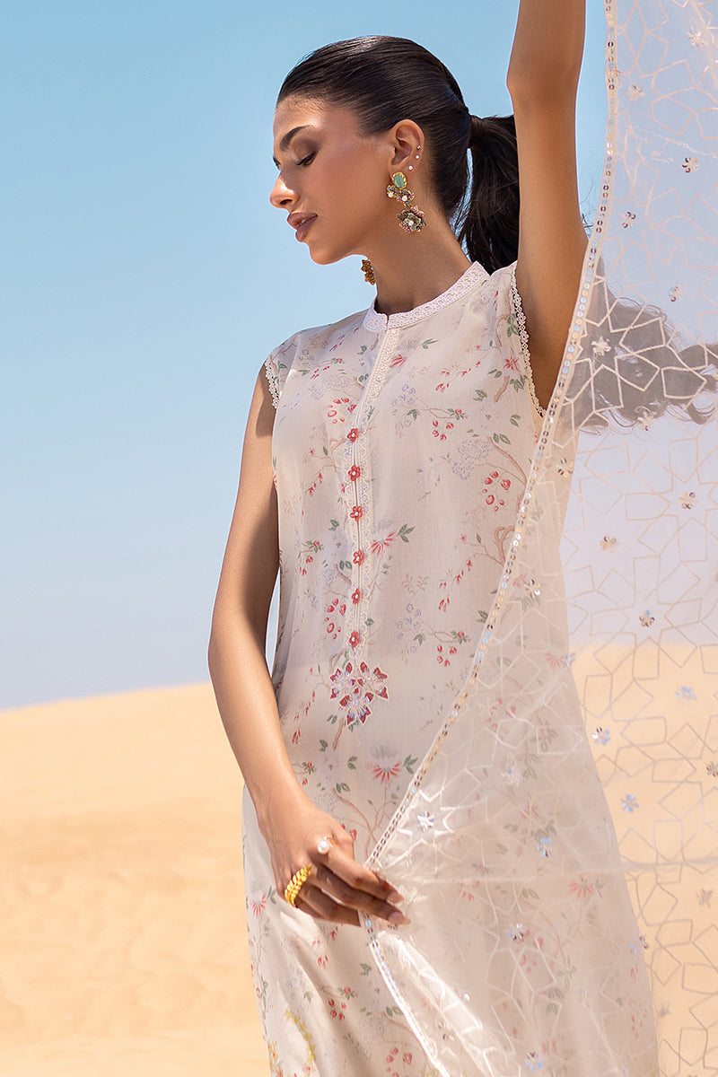 Cross Stitch | Eid Lawn 24 | IVORY GLOW -  Cross Stitch Luxury - Original Designer Dress - House of Maryam