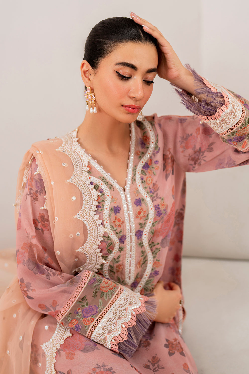 Baroque | Formals Collection | EMBROIDERED CHIFFON UF-705-3