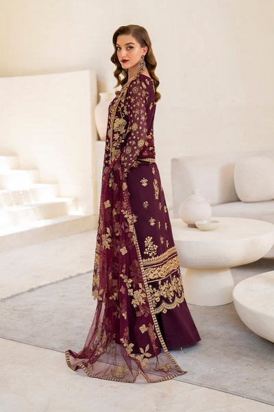 Iznik | Chinnon Chiffon | CC-42 Embroidered Chiffon -  Iznik Formal - Original Designer Dress - House of Maryam