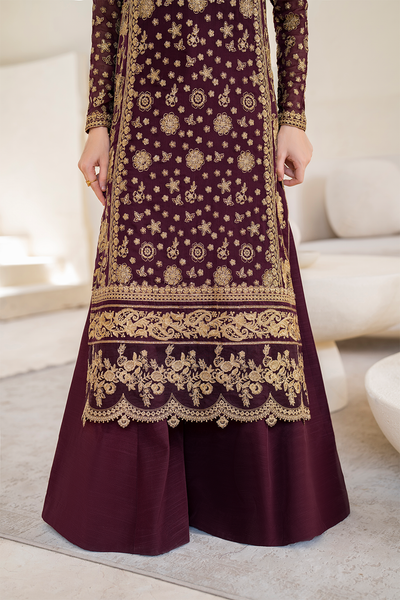 Iznik | Chinnon Chiffon | CC-42 Embroidered Chiffon -  Iznik Formal - Original Designer Dress - House of Maryam