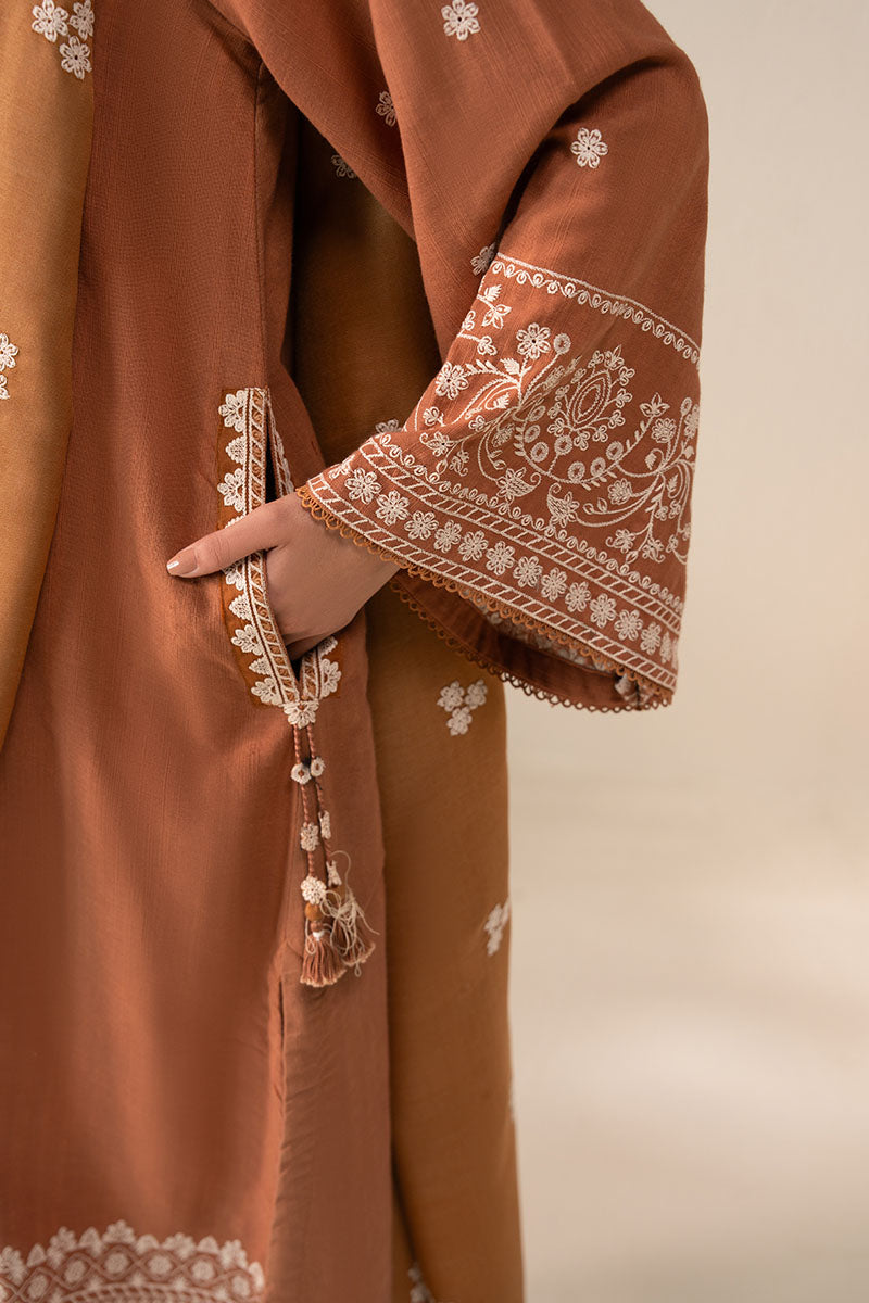 Cross Stitch | Exclusive Pret | Peach Caramel-2PC (Shirt & Dupatta)-5