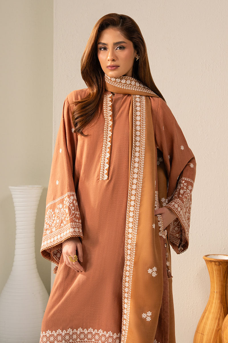 Cross Stitch | Exclusive Pret | Peach Caramel-2PC (Shirt & Dupatta)-4