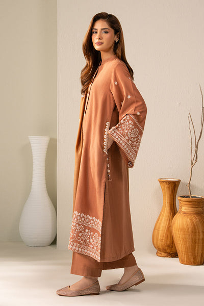 Cross Stitch | Exclusive Pret | Peach Caramel-2PC (Shirt & Dupatta)