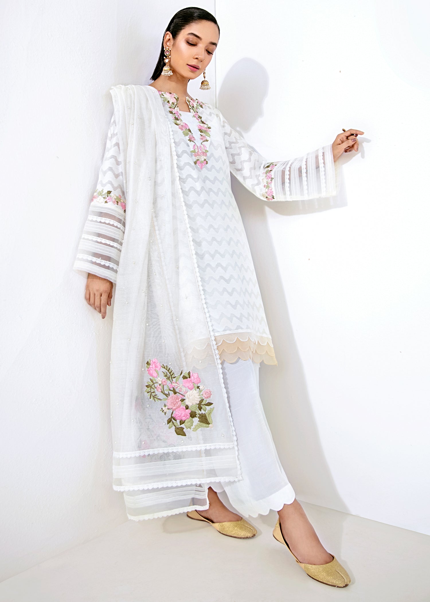 Saira Shakira | Luxury Pret | Snowdrop -  Saira Shakira Ladies Clothes - Original Designer Dress - House of Maryam