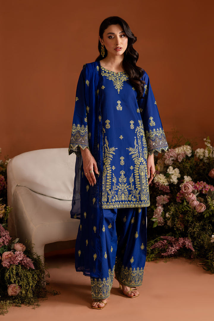 Batik | Aylin Festive Solids | Sole Blue -  Batik Ladies Clothes - Original Designer Dress - House of Maryam