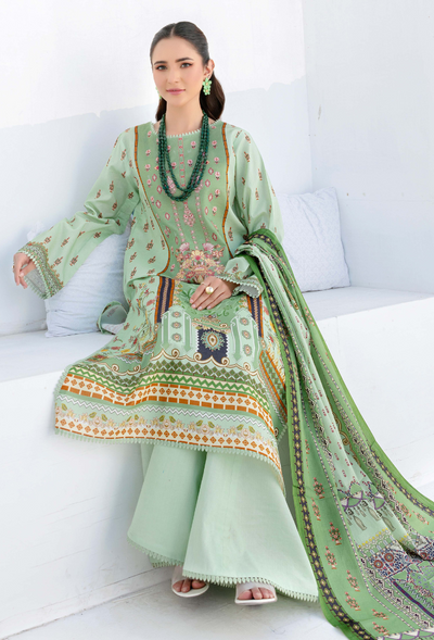 Humdum | Saira Bano Lawn 24 | D02 -  HumDum Casuals - Original Designer Dress - House of Maryam