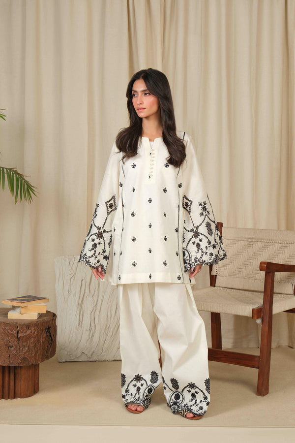 Noor by Saadia Asad | Noor Pret 25 | D2 - Monochrome Flair -  Noor by Saadia Asad Ladies Clothes - Original Designer Dress - House of Maryam
