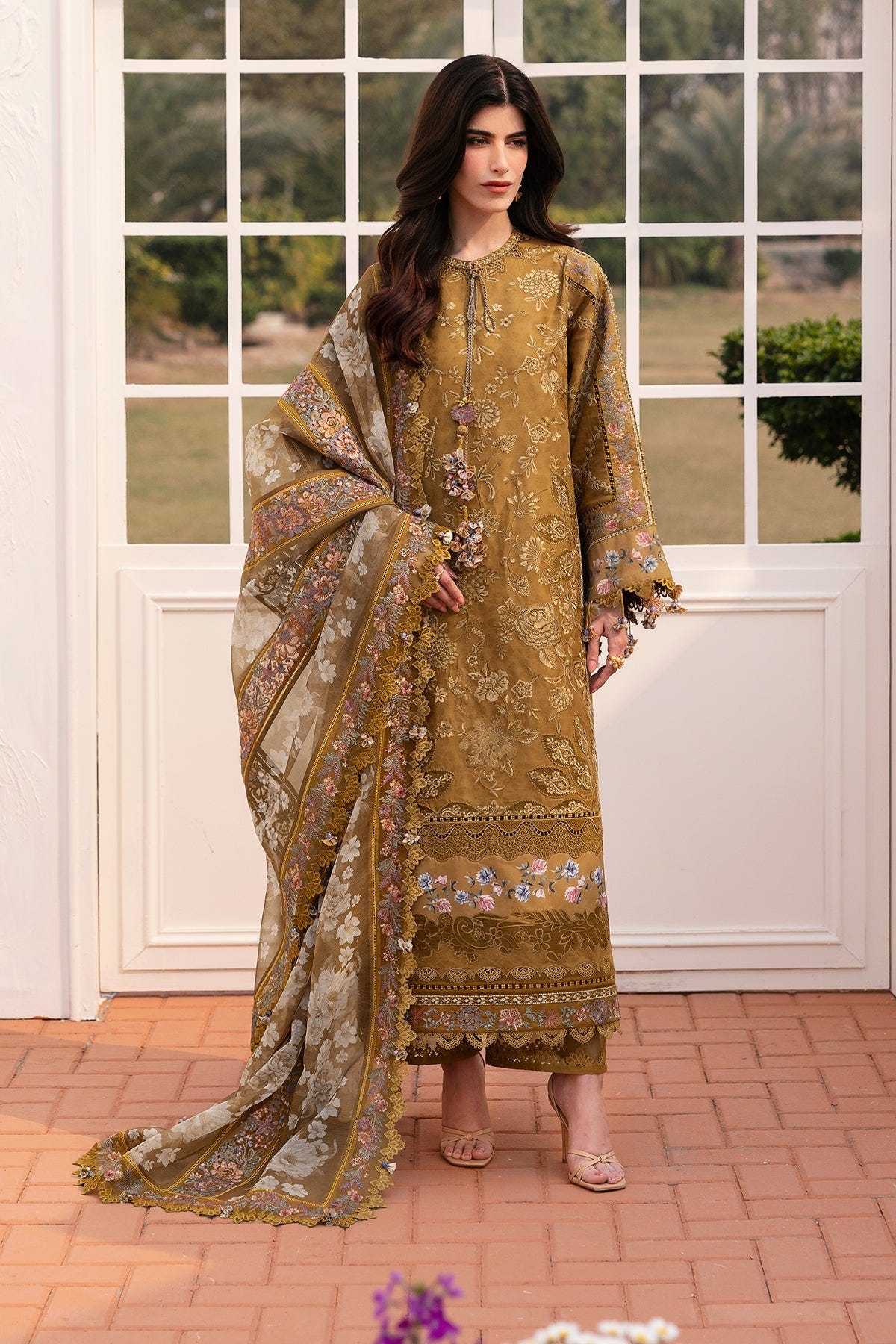 Baroque | Eid Lawn 25 | EL-D03 -  Baroque Ladies Clothes - Original Designer Dress - House of Maryam
