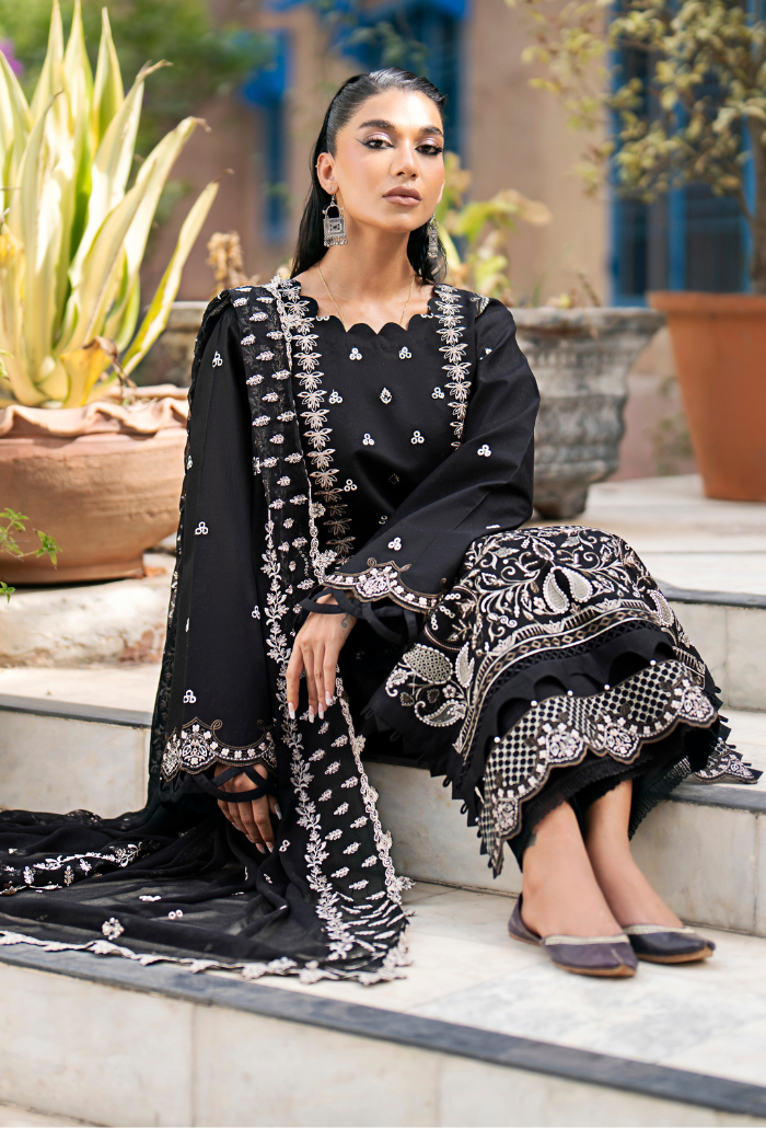 Humdum | Selin Lawn 25 | Selin - D05 -  Humdum Ladies Clothes -  House of Maryam