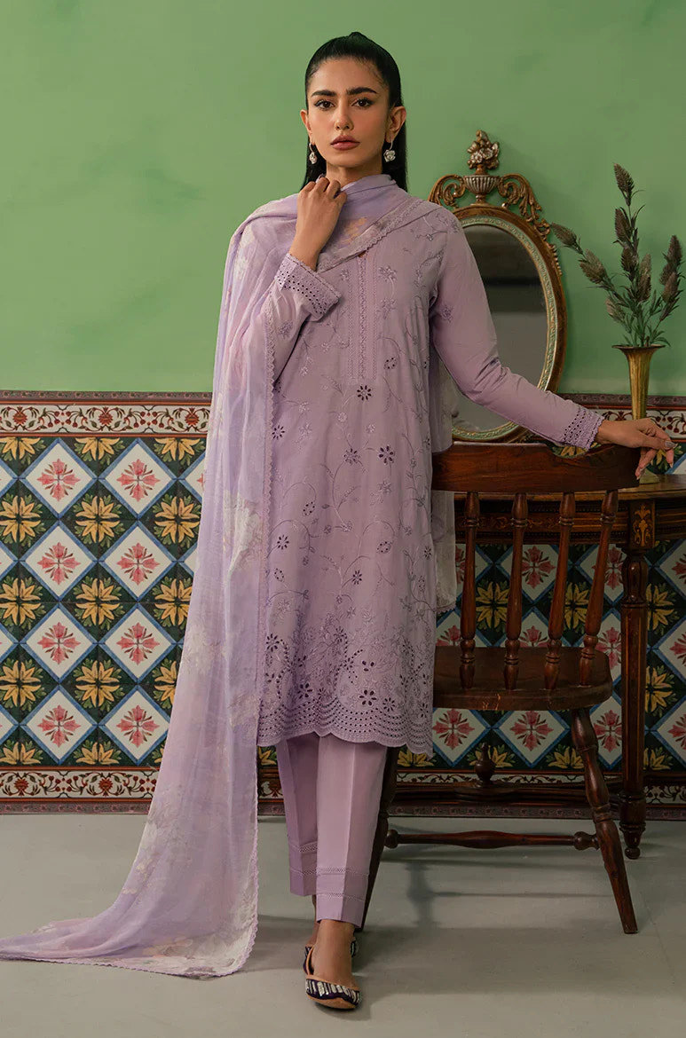 Cross Stitch | Mahiri Embroidered Collection | LILAC HAZE -  Cross Stitch Luxury - Original Designer Dress - House of Maryam