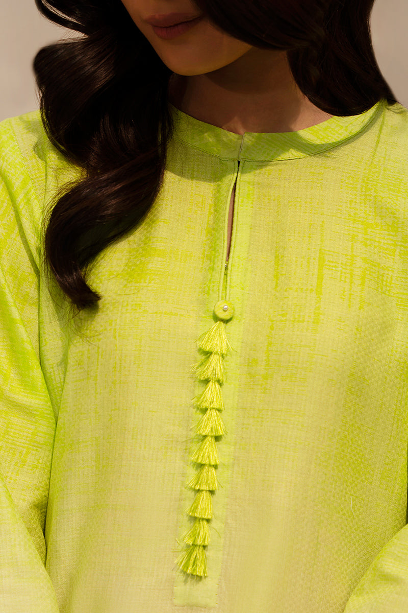 Cross Stitch | Exclusive Pret | Lime Aura-2 Piece (Shirt & Trouser)