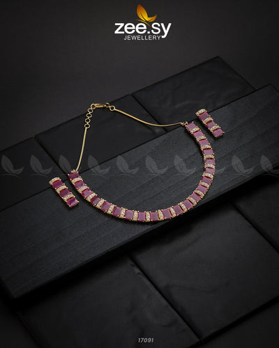 Shimmering Necklace -  Zeesy Necklace Sets - Original Designer Dress - House of Maryam