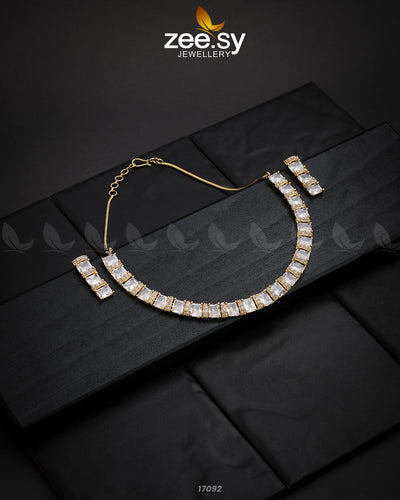 Shimmering Necklace -  Zeesy Necklace Sets - Original Designer Dress - House of Maryam
