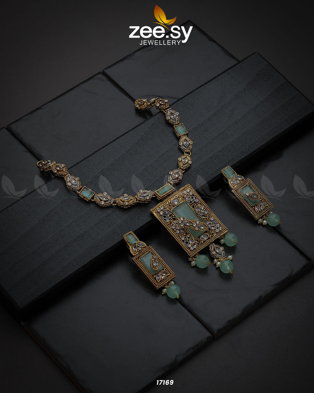 Majestic Gems Necklace -  Zeesy Necklace Sets - Original Designer Dress - House of Maryam