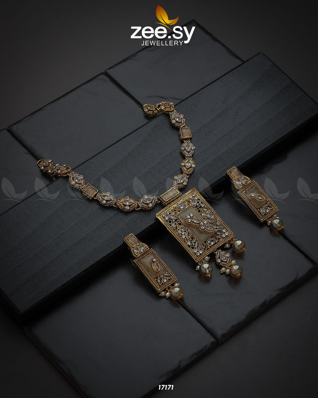 Majestic Gems Necklace -  Zeesy Necklace Sets - Original Designer Dress - House of Maryam