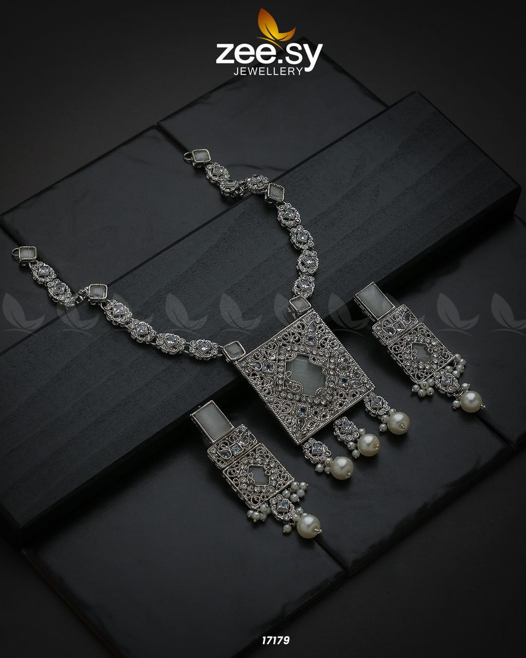 Captivating Crystals Necklace -  Zeesy Necklace Sets - Original Designer Dress - House of Maryam