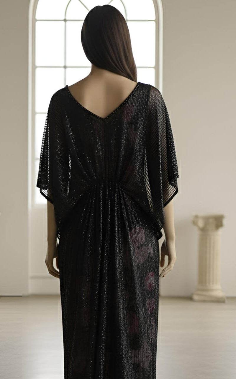 Threads and Motifs | Formal Dresses 25 | Sequins Kaftan With Printed Inner-2