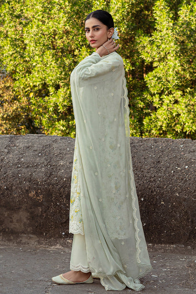 Cross Stitch | Premium Lawn 24 | LIME PRIMROSE -  Cross Stitch Formal - Original Designer Dress - House of Maryam