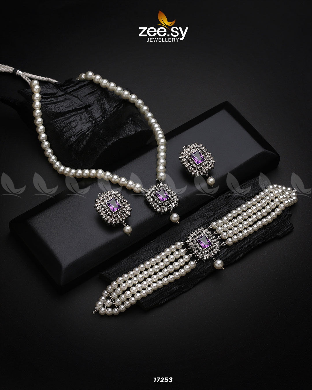 Necklace-1005 -  Zeesy Necklace Sets - Original Designer Dress - House of Maryam