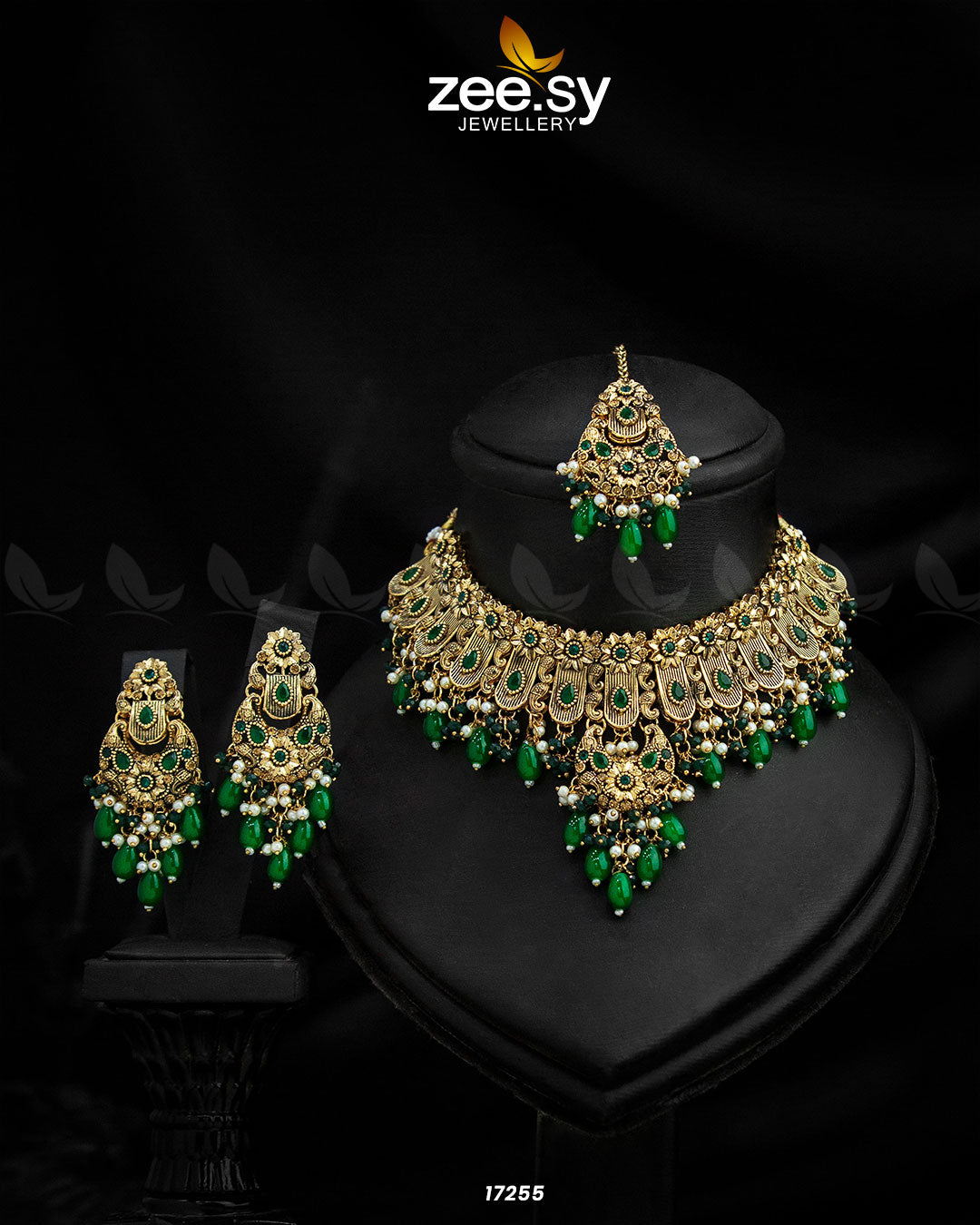 Solitaire Necklace -  Zeesy Necklace Sets - Original Designer Dress - House of Maryam