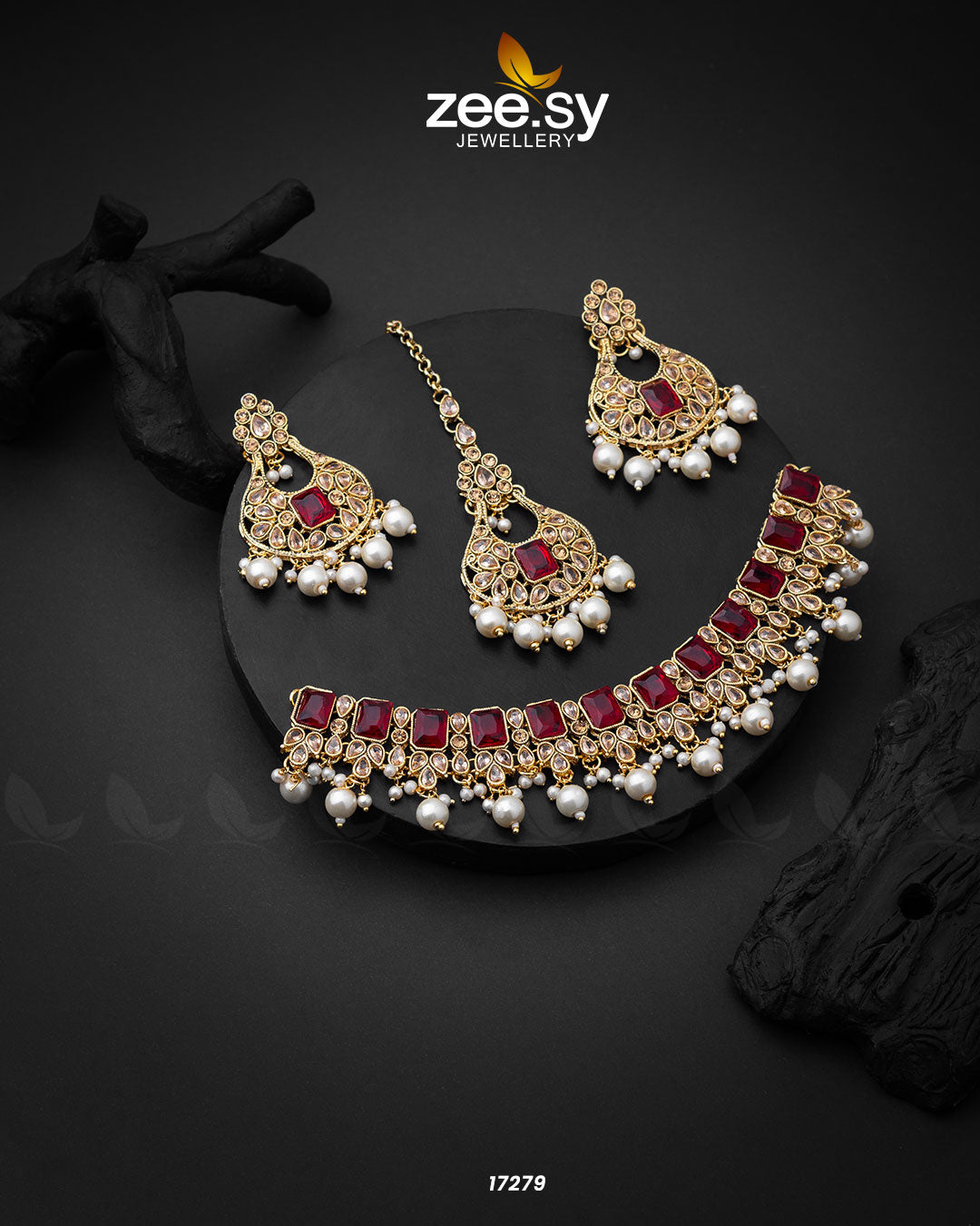 Guluband Necklace -  Zeesy Necklace Sets - Original Designer Dress - House of Maryam