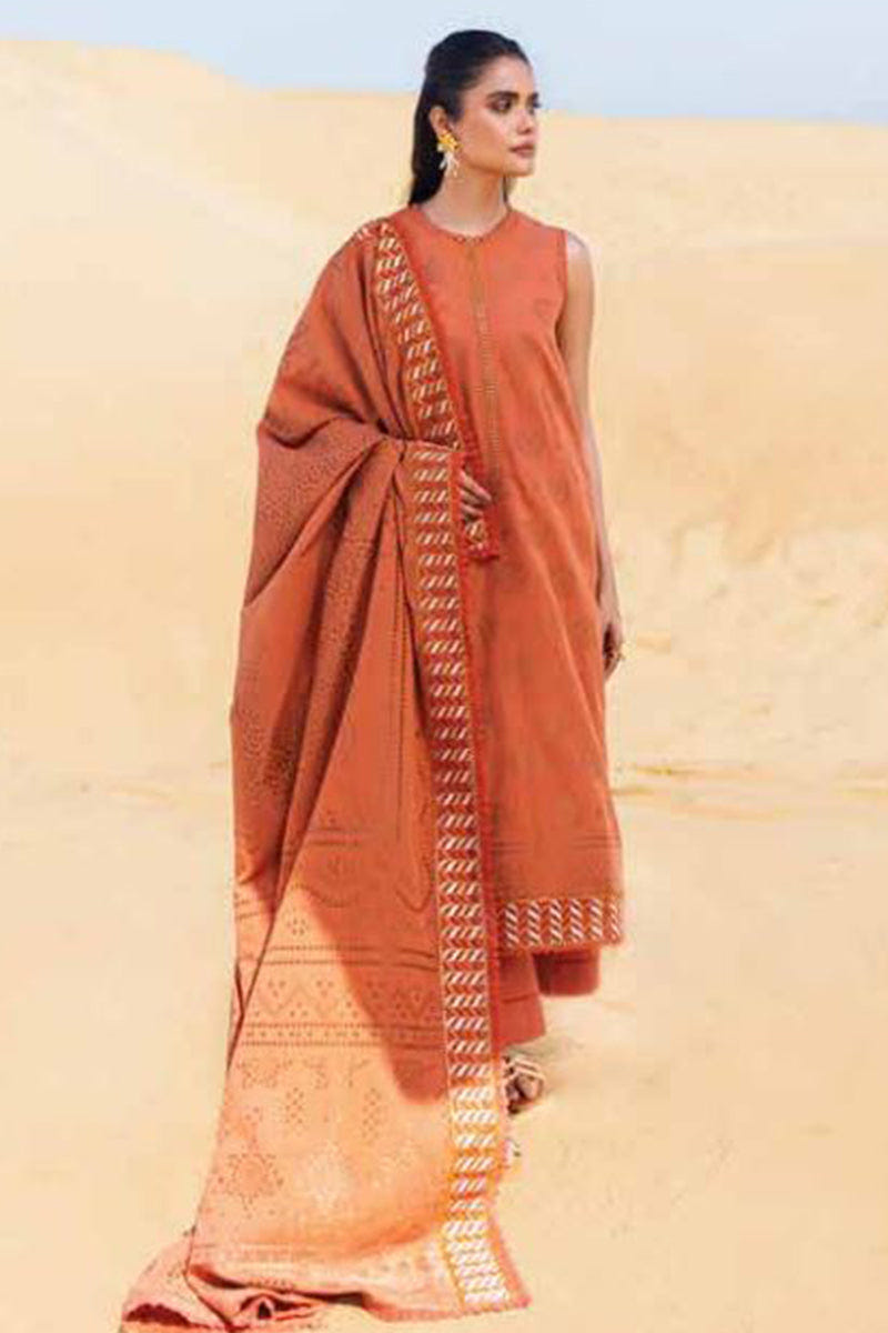 Cross Stitch | Eid Lawn 24 | RUSSET DUSK -  Cross Stitch Luxury - Original Designer Dress - House of Maryam