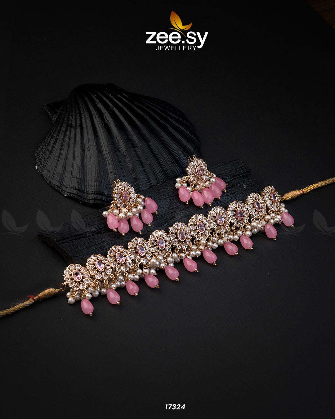 Blooming Flower Necklace -  Zeesy Necklace Sets - Original Designer Dress - House of Maryam
