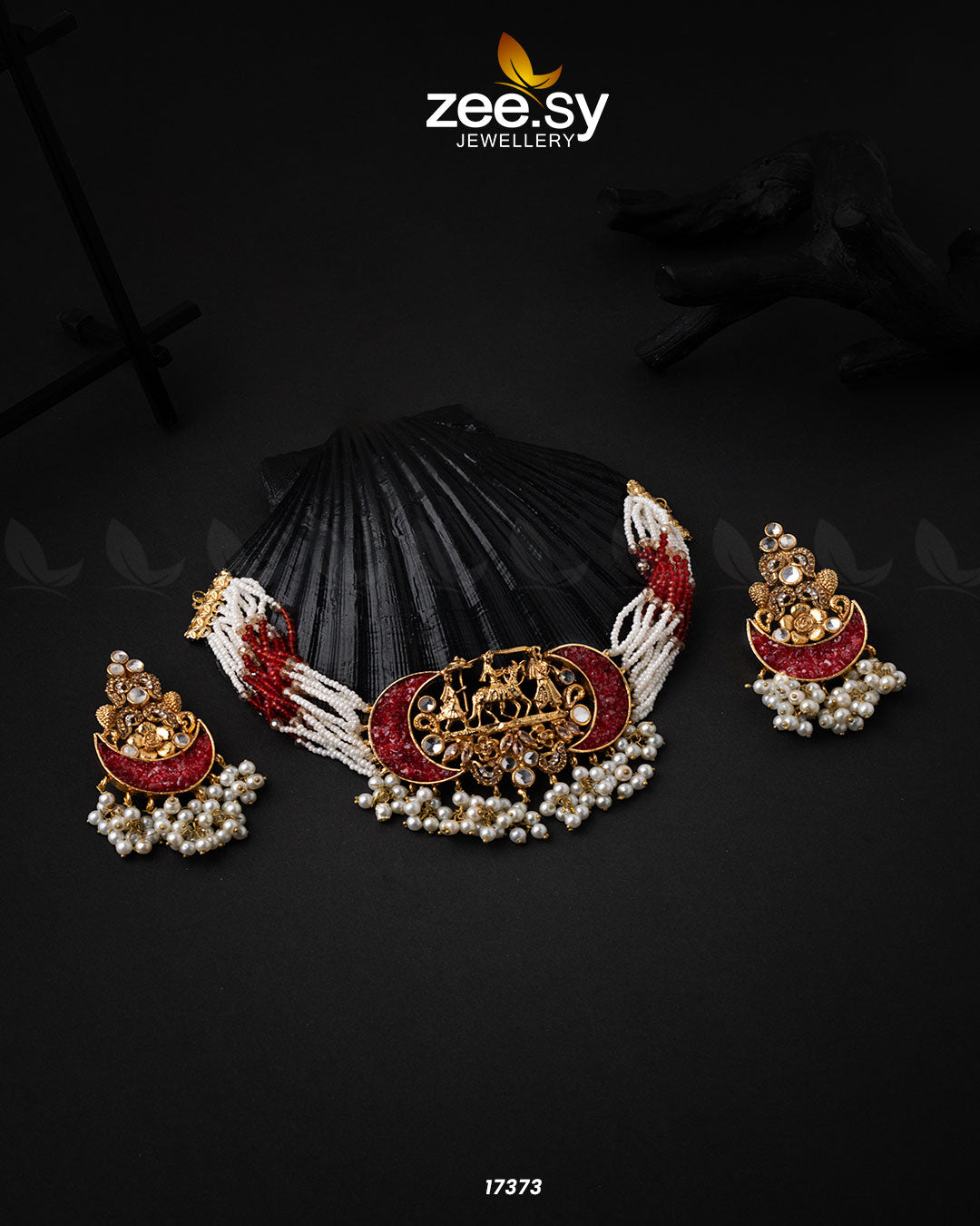Medallion Necklace -  Zeesy Necklace Sets - Original Designer Dress - House of Maryam