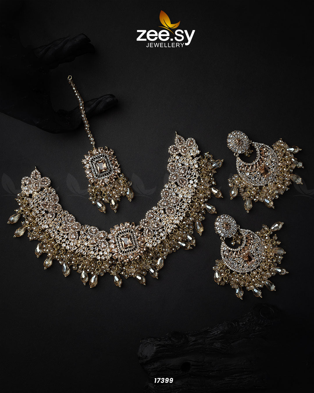 Prismatic Necklace -  Zeesy Necklace Sets -  House of Maryam