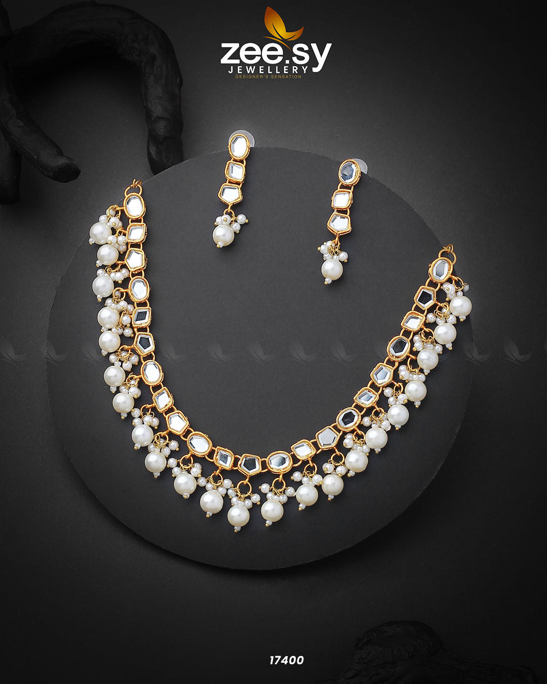 Naqsh Necklace -  Zeesy Necklace Sets - Original Designer Dress - House of Maryam