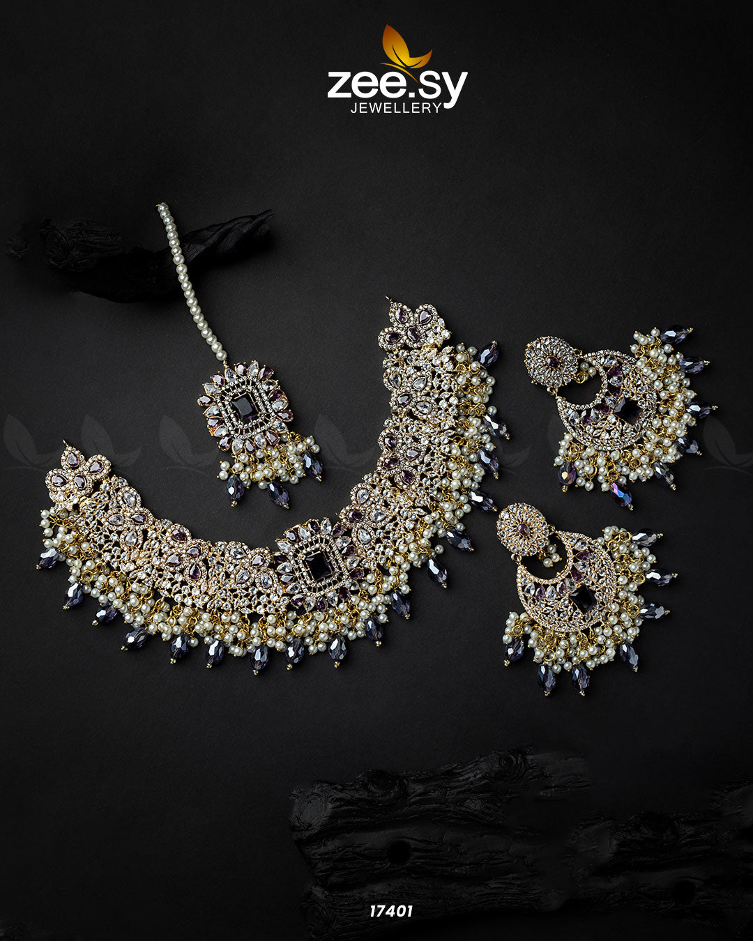 Prismatic Necklace -  Zeesy Necklace Sets -  House of Maryam