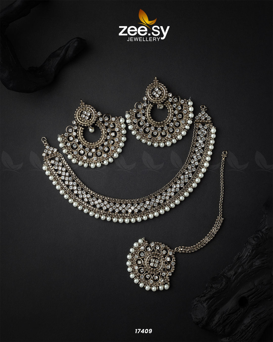 Gul-E-Rana Necklace -  Zeesy Necklace Sets - Original Designer Dress - House of Maryam