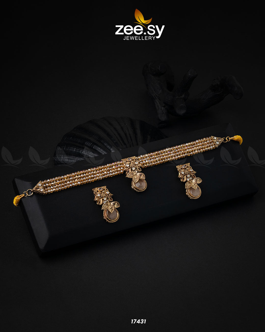 Egyptian Choker Necklace -  Zeesy Necklace Sets - Original Designer Dress - House of Maryam