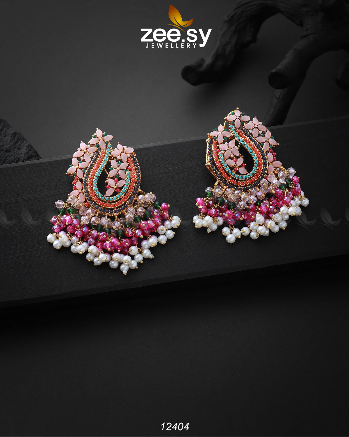 Mayuri Earings -  Zeesy Earrings - Original Designer Dress - House of Maryam