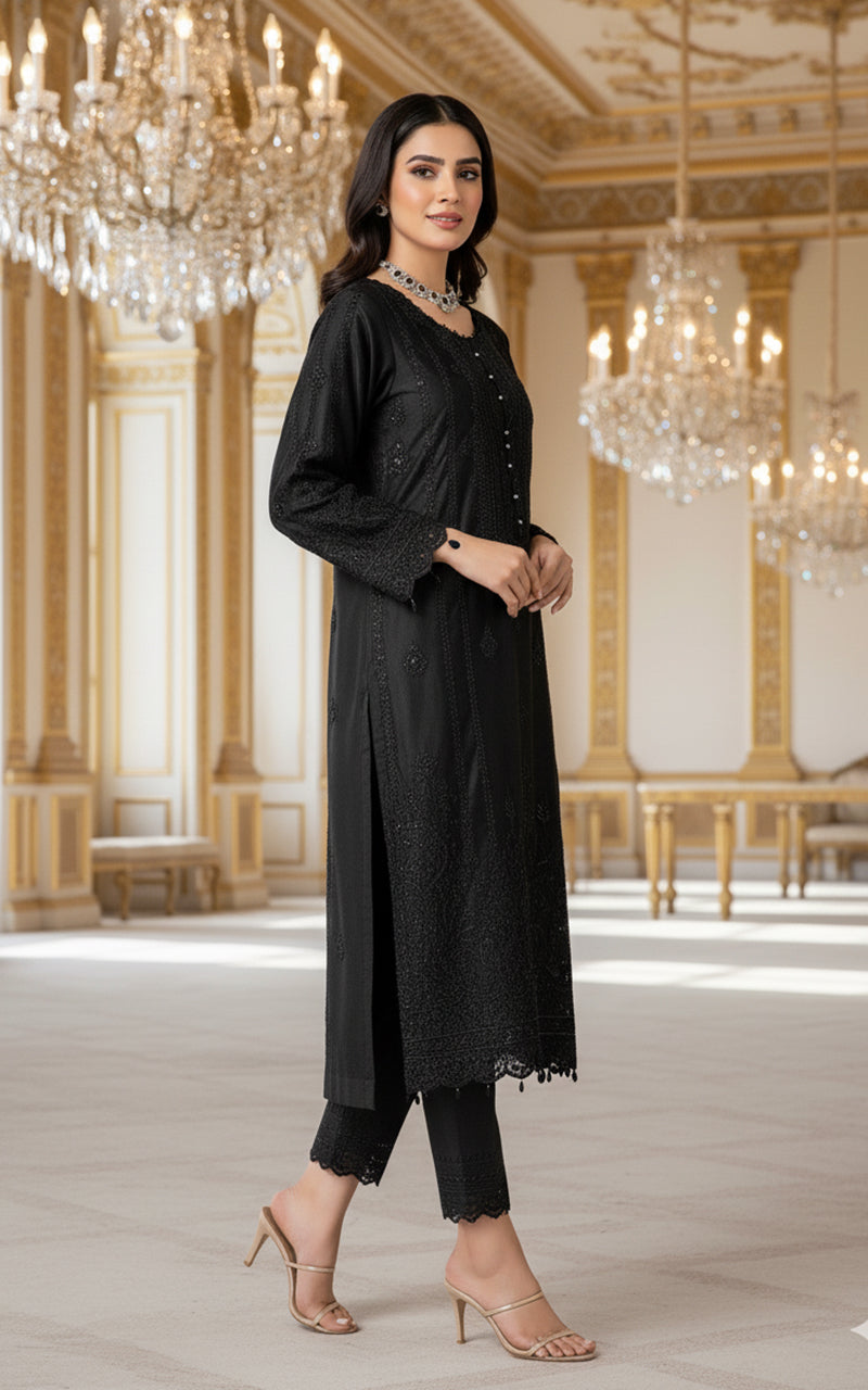 Threads and Motifs | Formal Dresses 25 | Embroidered Shirt With Trouser-2