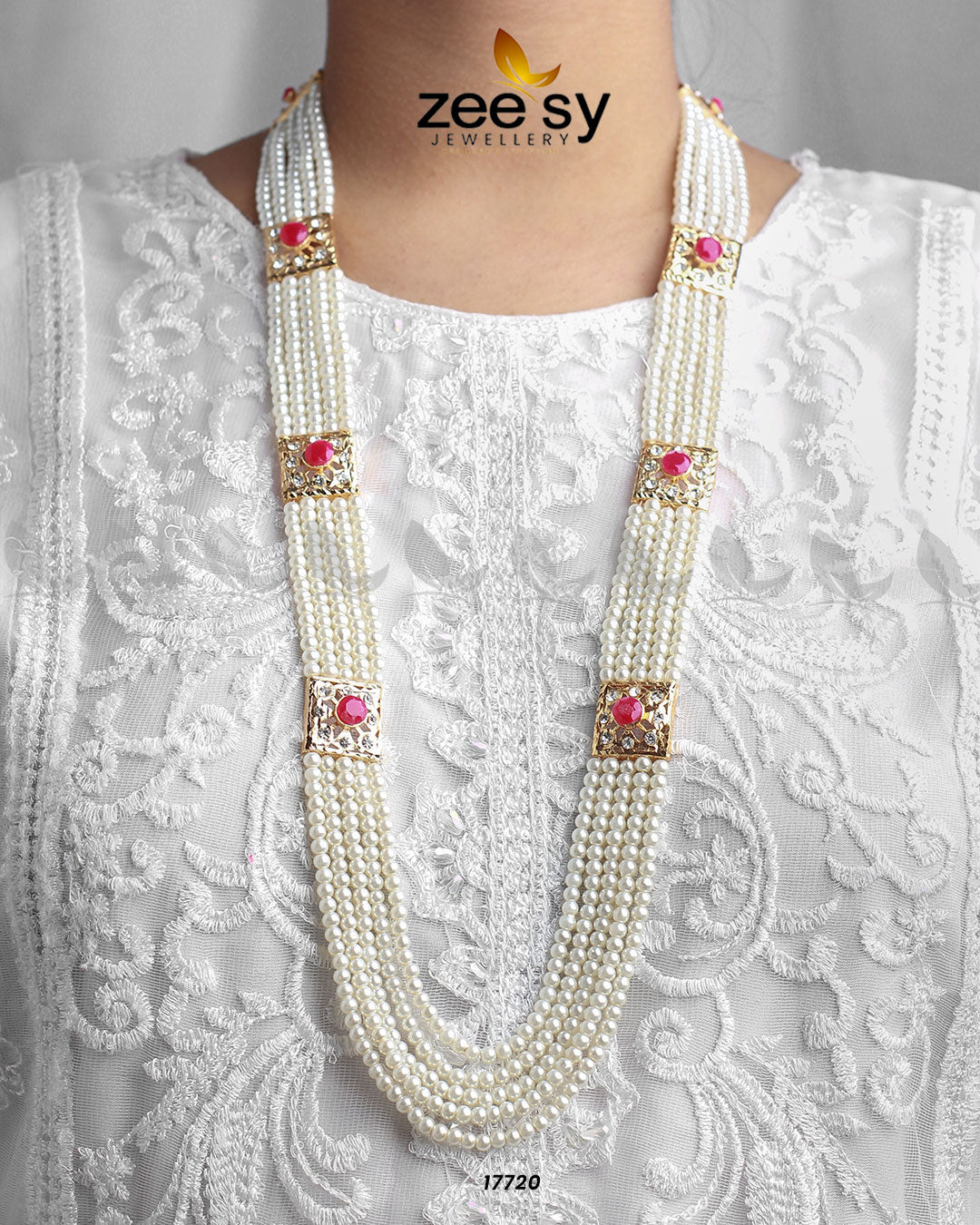 Luxe Mala Necklace -  Zeesy Necklace Sets - Original Designer Dress - House of Maryam