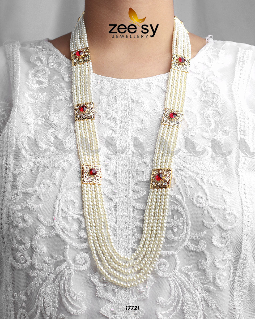 Luxe Mala Necklace -  Zeesy Necklace Sets - Original Designer Dress - House of Maryam