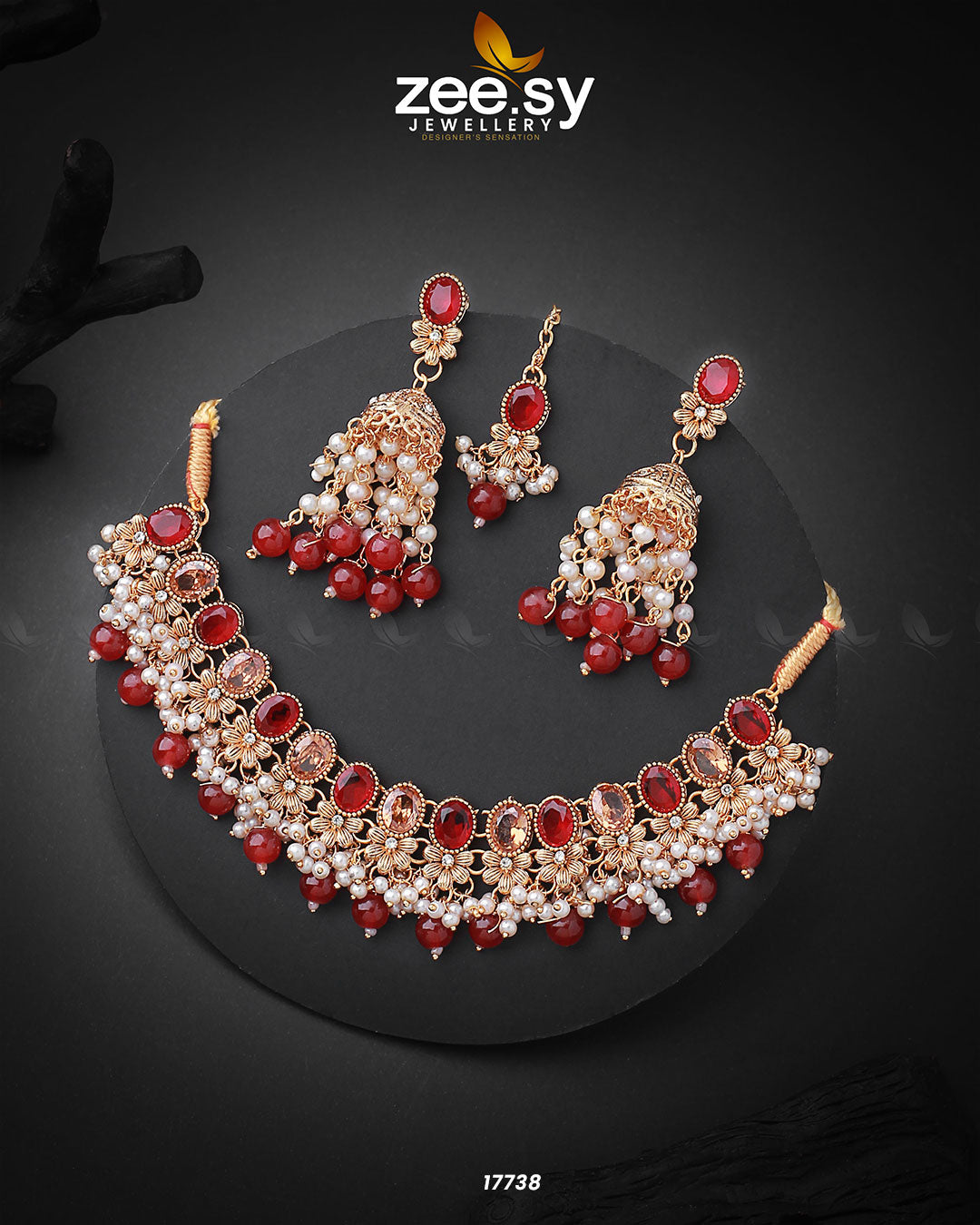 Celosia Necklace -  Zeesy Necklace Sets - Original Designer Dress - House of Maryam