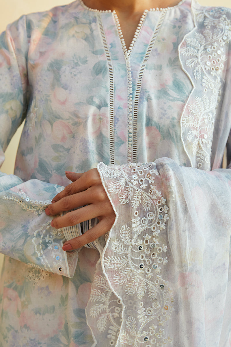 Cross Stitch | Premium Lawn 24 | VIOLA PEARL -  Cross Stitch Formal - Original Designer Dress - House of Maryam